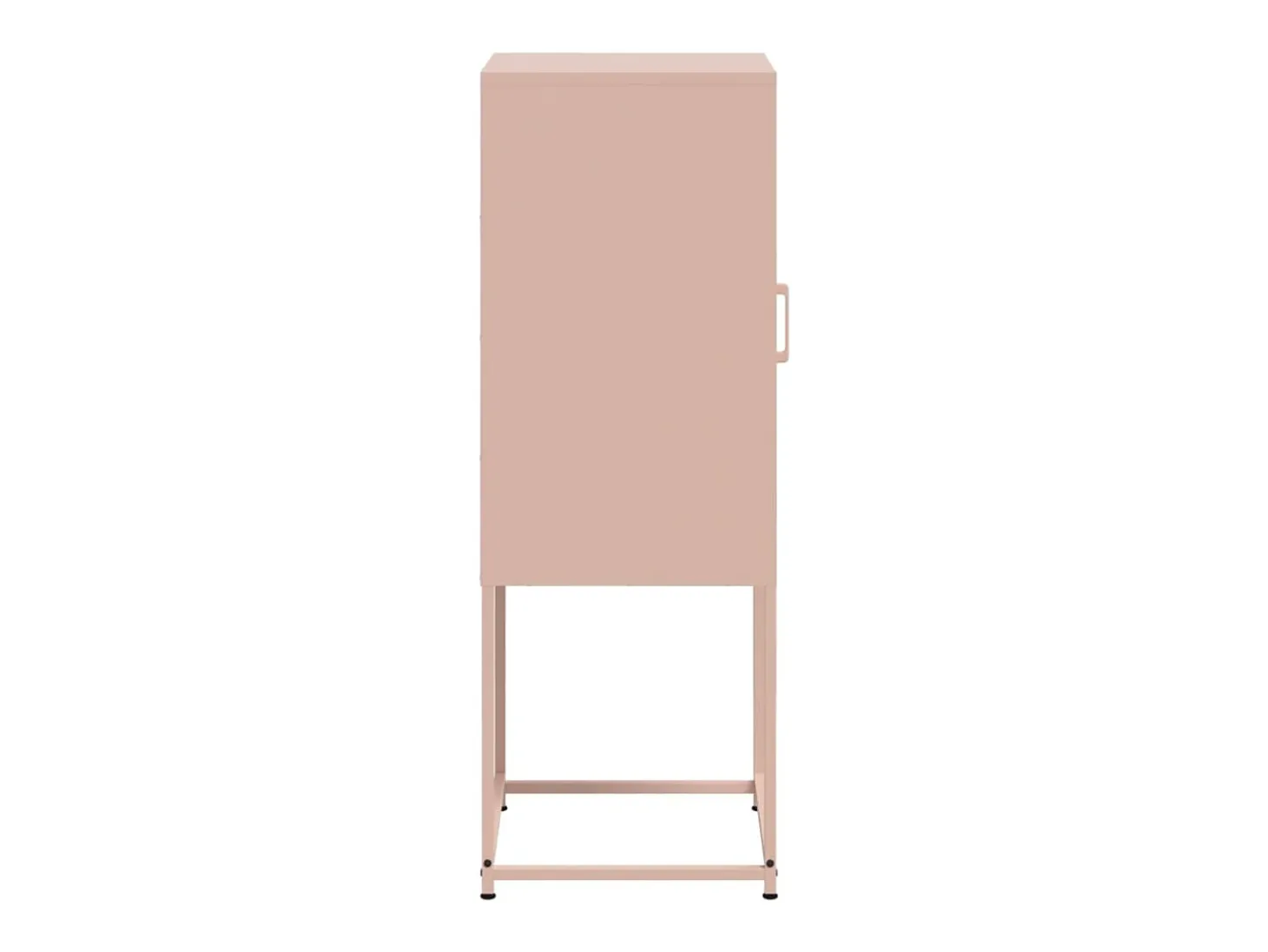Buffet aparador cómoda armario mueble organizador cocina salón salón alto 36 x 39 x 107 cm acero rosa 02_0035154