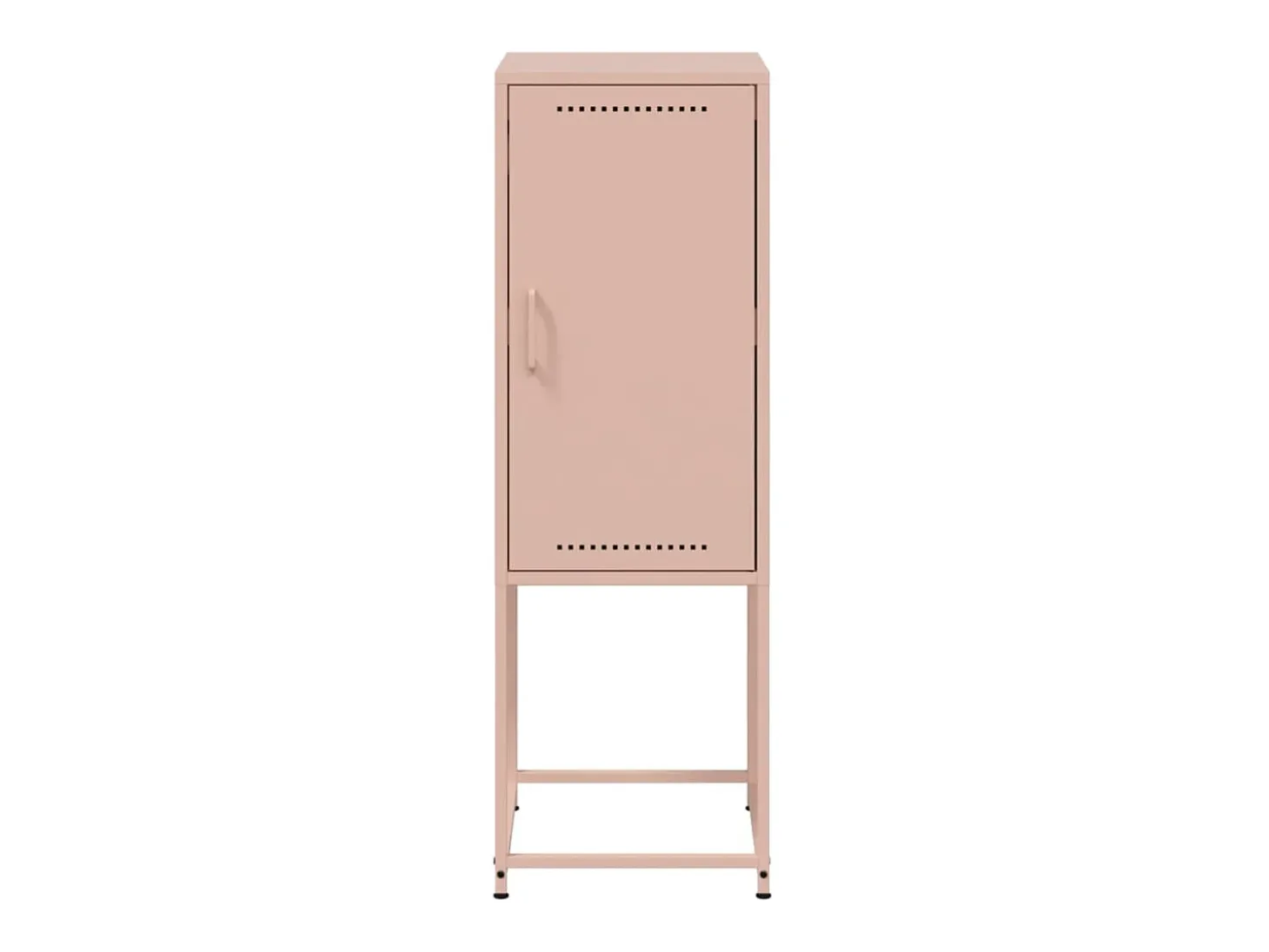 Buffet aparador cómoda armario mueble organizador cocina salón salón alto 36 x 39 x 107 cm acero rosa 02_0035154