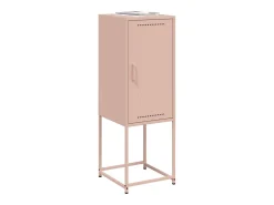 Buffet aparador cómoda armario mueble organizador cocina salón salón alto 36 x 39 x 107 cm acero rosa 02_0035154