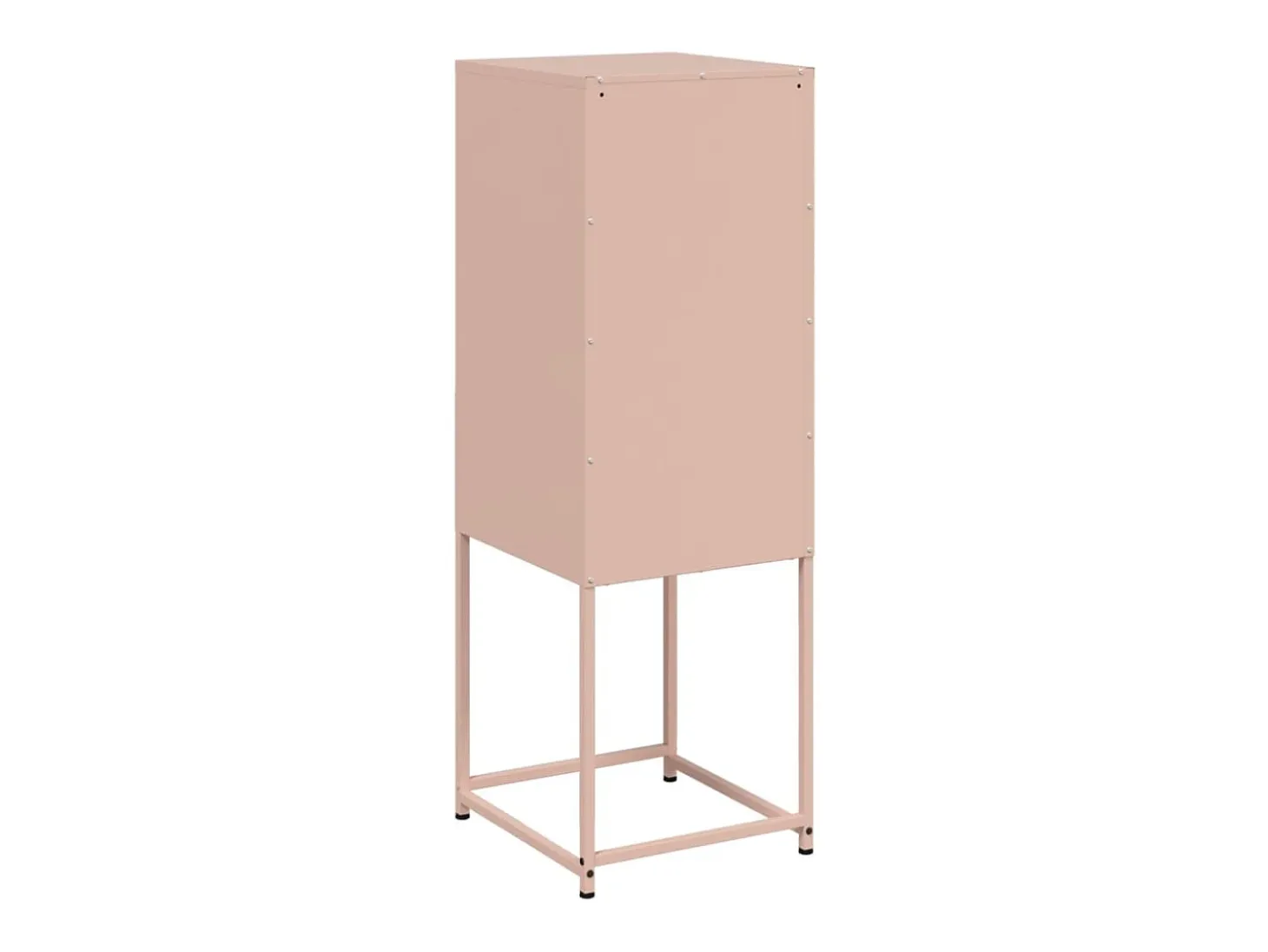 Buffet aparador cómoda armario mueble organizador cocina salón salón alto 36 x 39 x 107 cm acero rosa 02_0035154