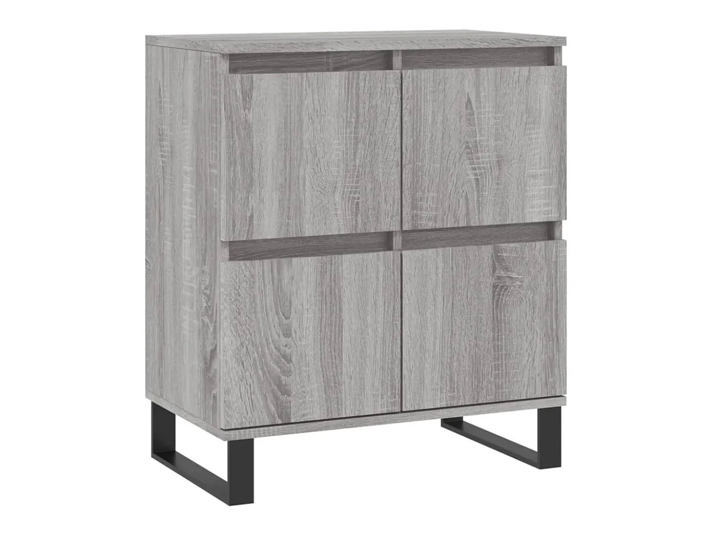 Buffet aparador cómoda armario unidad de almacenamiento organizador cocina salón salón juego de 2 sonoma madera gris 02_0036977