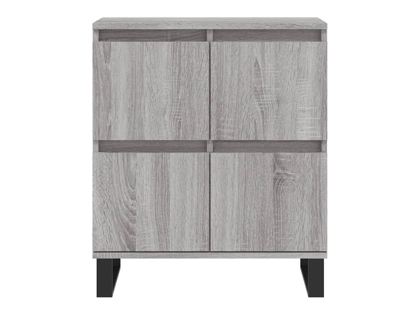 Buffet aparador cómoda armario unidad de almacenamiento organizador cocina salón salón juego de 2 sonoma madera gris 02_0036977