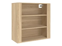 Buffet aparador cómoda armario mueble organizador cocina salón salón alto madera contrachapada sonoma marrón 02_0034214