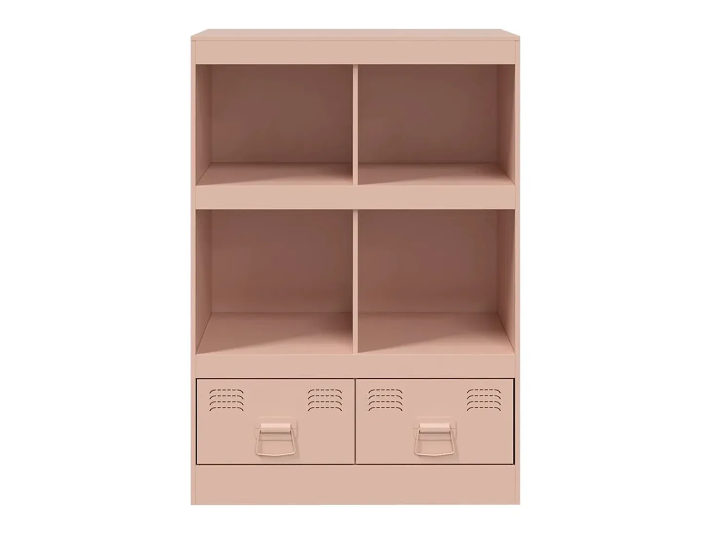 Buffet aparador cómoda armario mueble organizador cocina salón salón alto 67 x 39 x 95 cm acero rosa 02_0035158