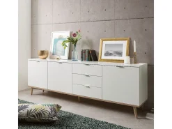 Buffet Bajo 3 Puertas 2 Estantes 3 Cajones L200 cm - Copenhague