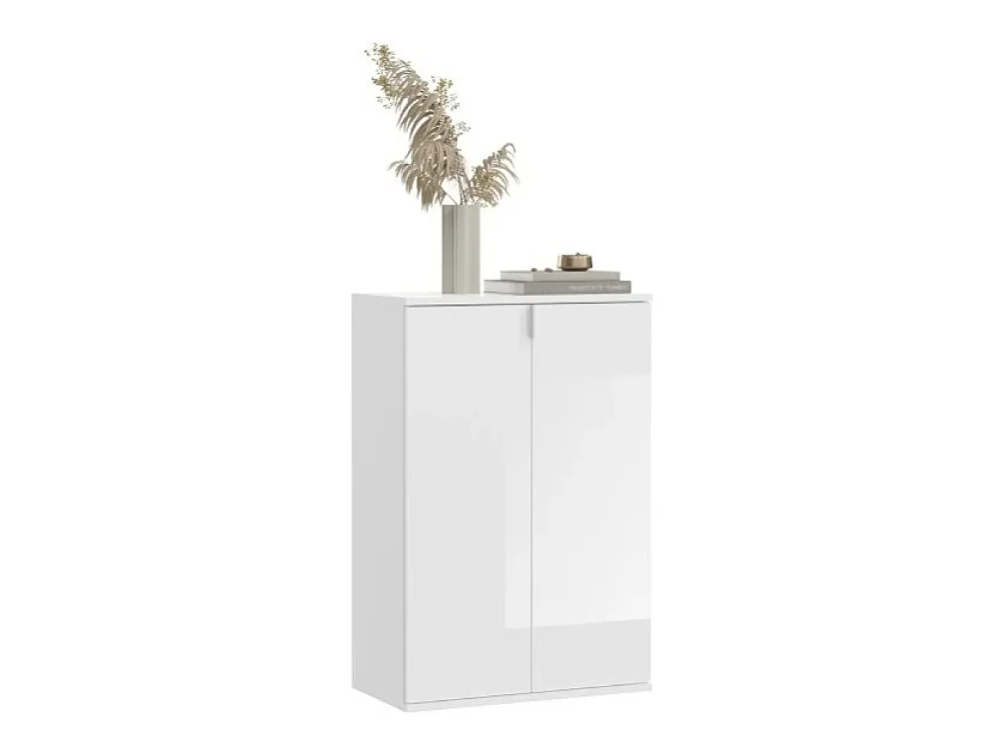 Buffet BODITE – 5 puertas – Blanco lacado – Elegancia y almacenamiento óptimo