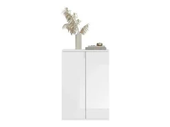 Buffet BODITE – 5 puertas – Blanco lacado – Elegancia y almacenamiento óptimo