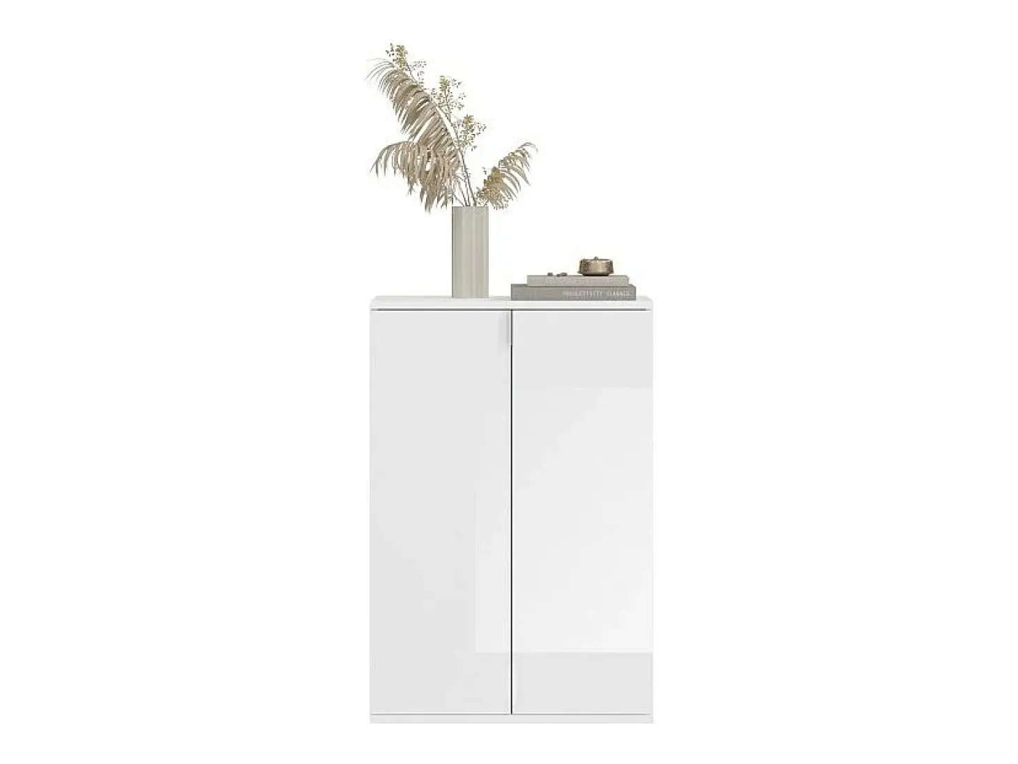 Buffet BODITE – 5 puertas – Blanco lacado – Elegancia y almacenamiento óptimo