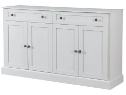 Buffet con 4 puertas y 2 cajones - madera - altura 150cm - Blanco antiguo