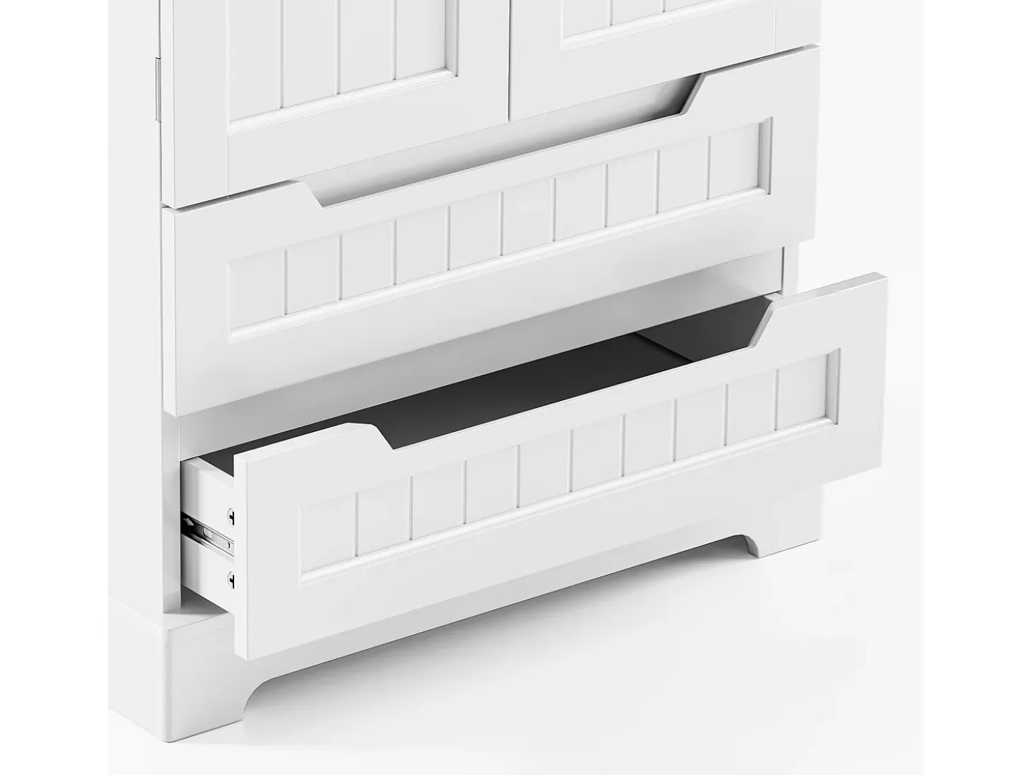 Buffet de cocina blanco con 2 cajones y 2 puertas
