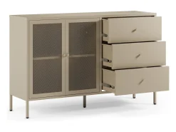 Buffet de metal beige arena 140 cm - Latem