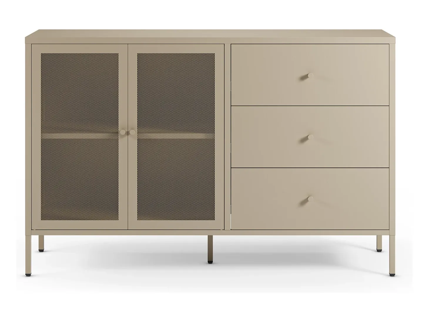 Buffet de metal beige arena 140 cm - Latem
