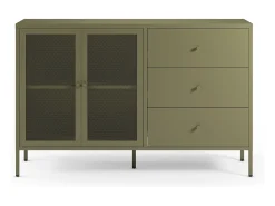 Buffet de metal verde caqui 140 cm - Latem