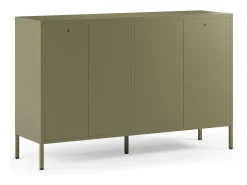 Buffet de metal verde caqui 140 cm - Latem