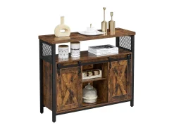 Buffet Estilo Industrial con Puertas Corredizas - L100 cm