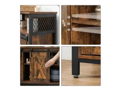 Buffet Estilo Industrial con Puertas Corredizas - L100 cm