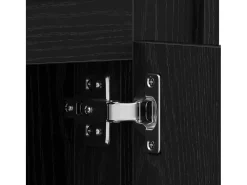 Buffet moderno Roble negro 80 x 34 x 75 cm Madera contrachapada