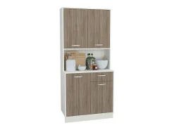 Buffet Oma haaus, Roble Sonoma Oscuro/Blanco, L 84 cm