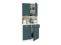 Buffet Oma haaus, Verde Petróleo/Blanco, L 84 cm