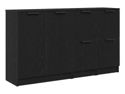 Buffet Roble Negro 180 x 30 x 70 cm Madera contrachapada