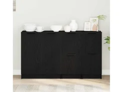 Buffet Roble Negro 180 x 30 x 70 cm Madera contrachapada