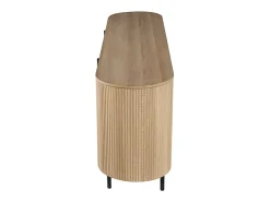 Buffet VAGOS – Color roble natural – 4 puertas – 200 cm – Gran aparador moderno – Almacenamiento espacioso