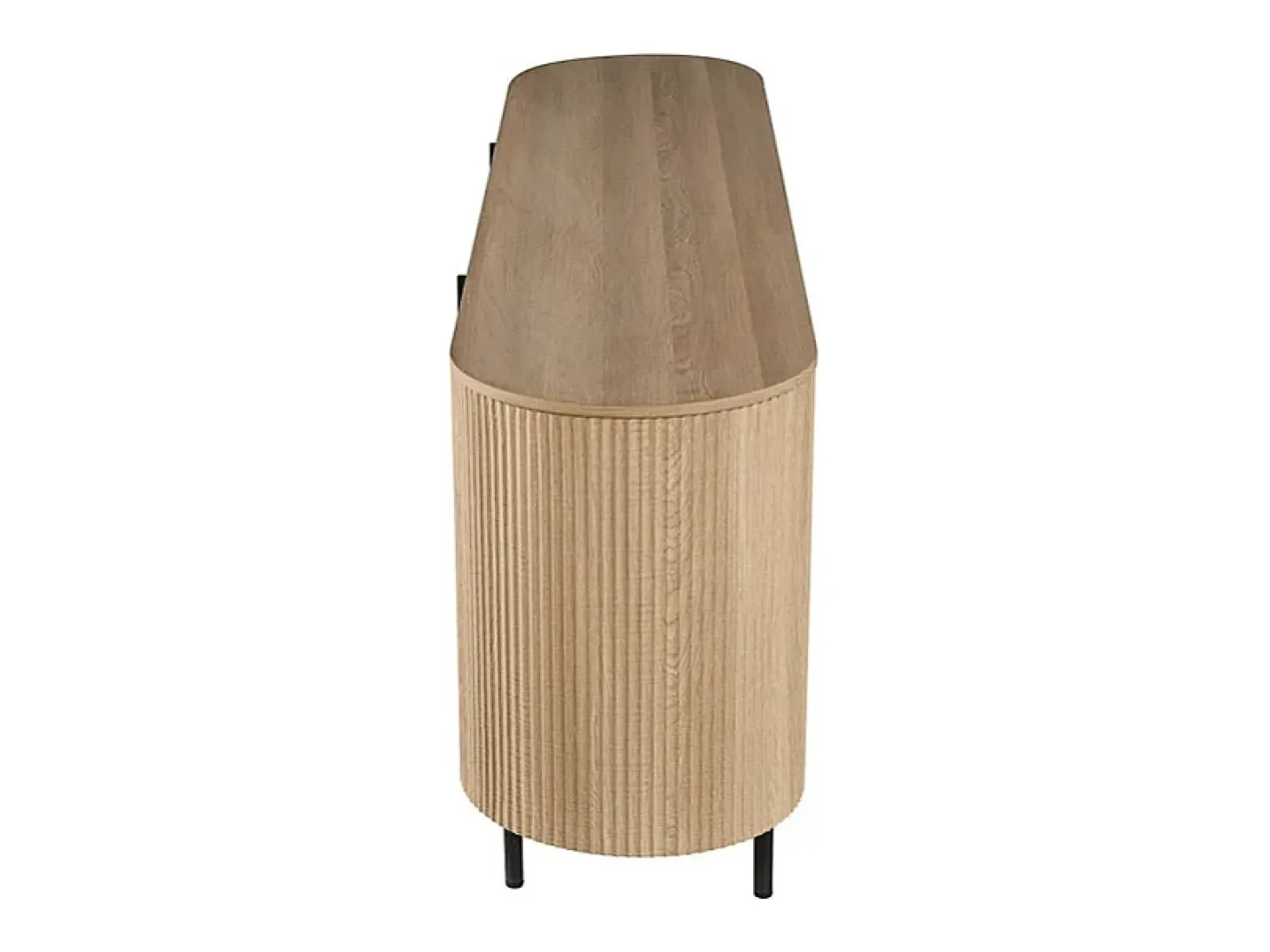 Buffet VAGOS – Color roble natural – 4 puertas – 200 cm – Gran aparador moderno – Almacenamiento espacioso