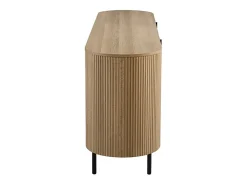 Buffet VAGOS – Color roble natural – 4 puertas – 200 cm – Gran aparador moderno – Almacenamiento espacioso