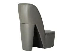 Butaca con forma de zapato de tacón cuero sintético gris ES41284