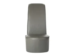 Butaca con forma de zapato de tacón cuero sintético gris ES41284