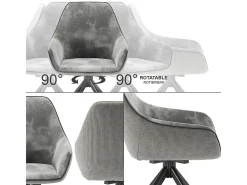 Butaca gris claro 60x62x89 eleganza