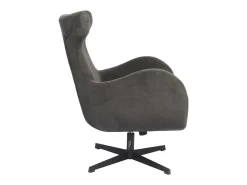 Butaca Munich giratoria y reclinable gris 100x77x85 cm Adec