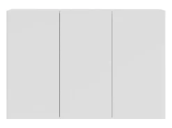 Buyqualia Aparador Moderno de 3 Puertas, Color Blanco, 90 cm de Ancho
