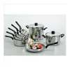 Cacerola Studio 14 cm de acero inoxidable 18/10 con mango ergonómico de baquelita negra