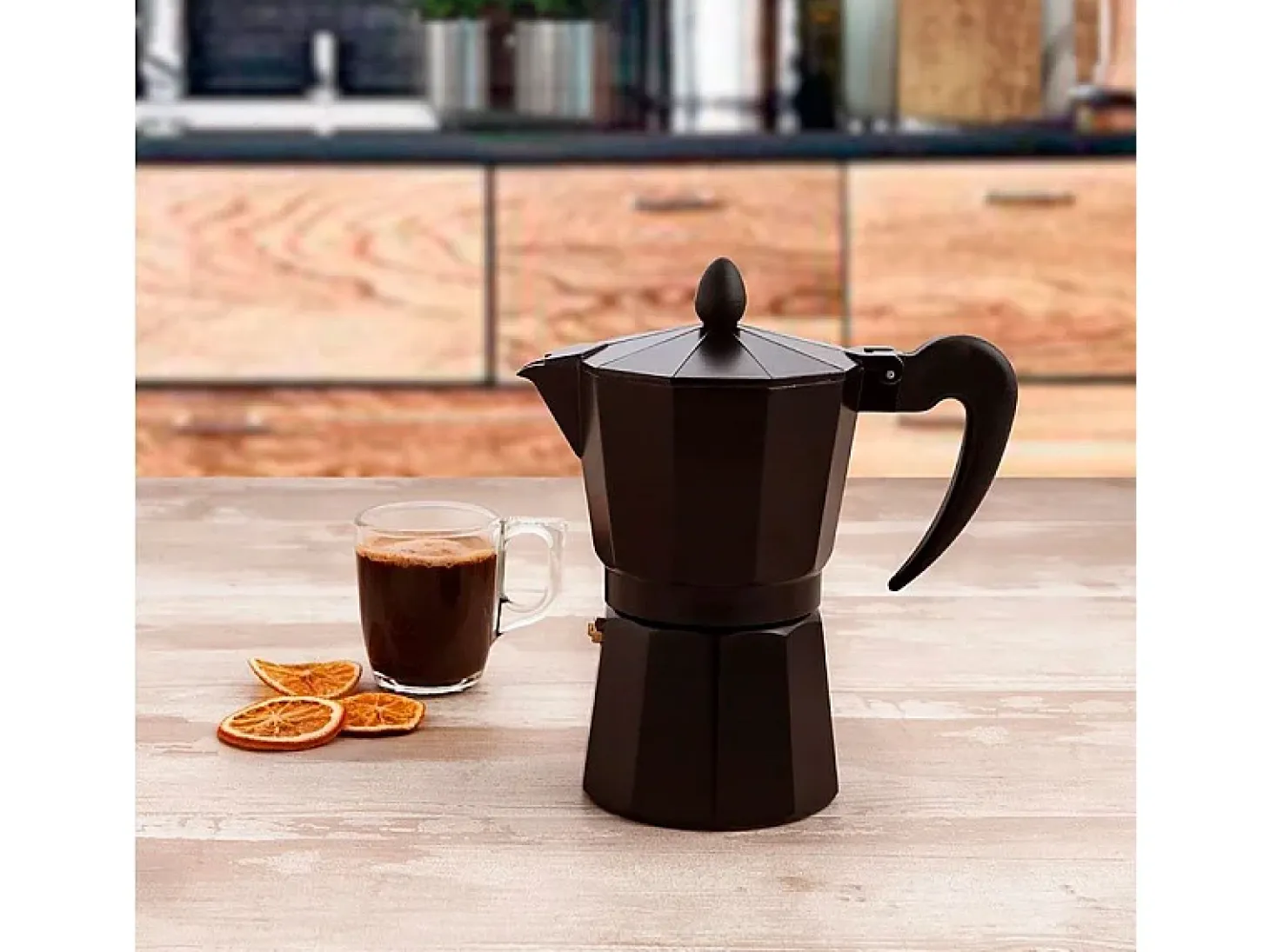 Cafetera Black Coffee Quid 6 tazas negro
