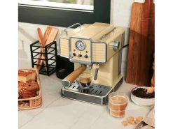 Cafetera Cecotec Power Espresso 20 Tradizionale Light 1350W 20 bar 1,5L amarillo