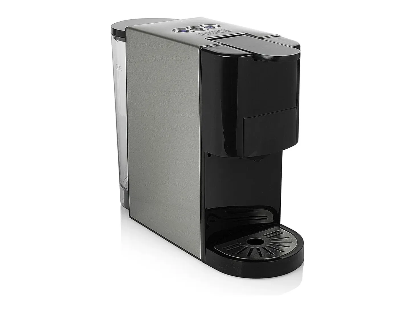 Cafetera de cápsulas Princess 249451 1450W 19 bar apta para café molido inox