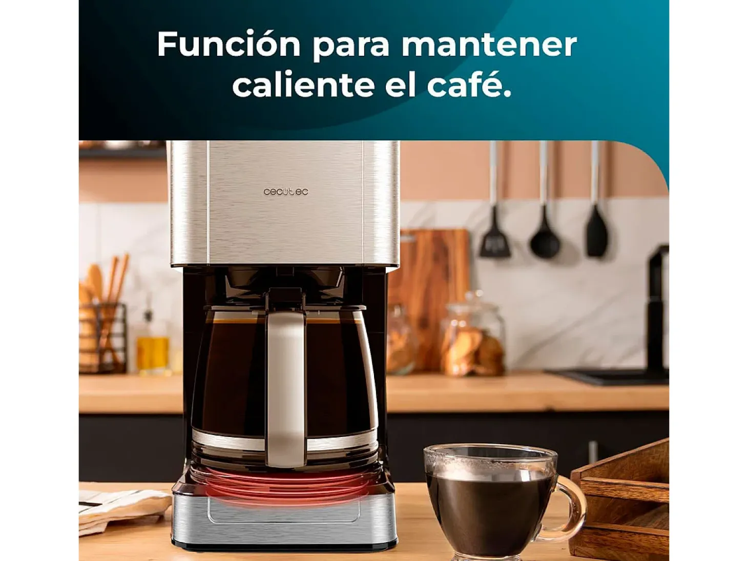 Cafetera de goteo Cecotec Coffee 56 800W 12 tazas inox