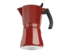 Cafetera de inducción Jata HCFA2006 6 tazas aluminio rojo Ø10 cm