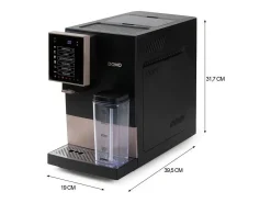 Cafetera espresso automática con molinillo DO743K - 1350 W - 19 bares - 125 g de café - Negra