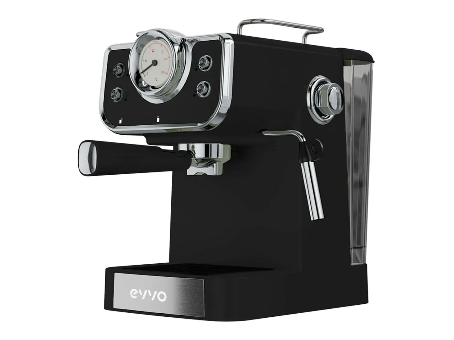 Cafetera espresso Intensa Retro Evvo 15 bares 1,5L brazo doble negro