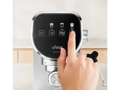 Cafetera espresso Ufesa Sienna 1360W 0,9L 2 tazas gris/negro