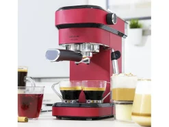 Cafetera express Cafelizzia 790 Shiny. Espressos y Cappuccino, 1350 W, Sistema Thermoblock, 20 Bares, Modo Auto para 1-2 Cafés, Vaporizador Orientable, 1.2L, Rojo