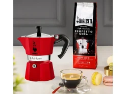 Cafetera Italiana Moka Express 6T Roja Bialetti - Tradición Italiana en Color!