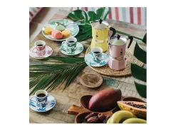 Cafetera Italiana Rainbow 6T Aluminio Rosa Pastel Bialetti - 0006546