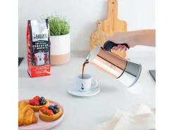 Cafetera italiana Vénus de acero inoxidable para 6 tazas de inducción cobre Bialetti - 100% compostable