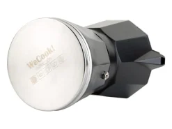 Cafetera italiana Wecook Luccia 9 tazas aluminio negro