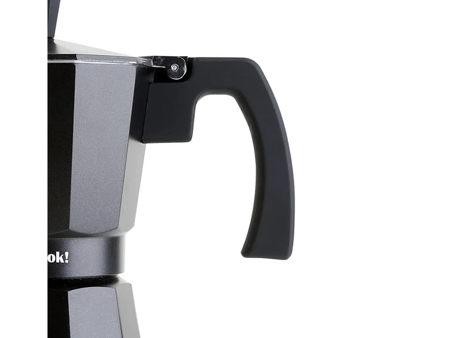 Cafetera italiana Wecook Luccia 9 tazas aluminio negro