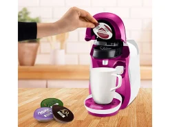 Cafetera multibebida Tassimo Happy Bosch 0,7L con lector de código inteligente blanco/rosa