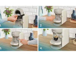 Cafetera multi-bebidas Bosch TASSIMO T16 Finesse Vainilla 1400W con IntensityBoost y depósito de 0,7L